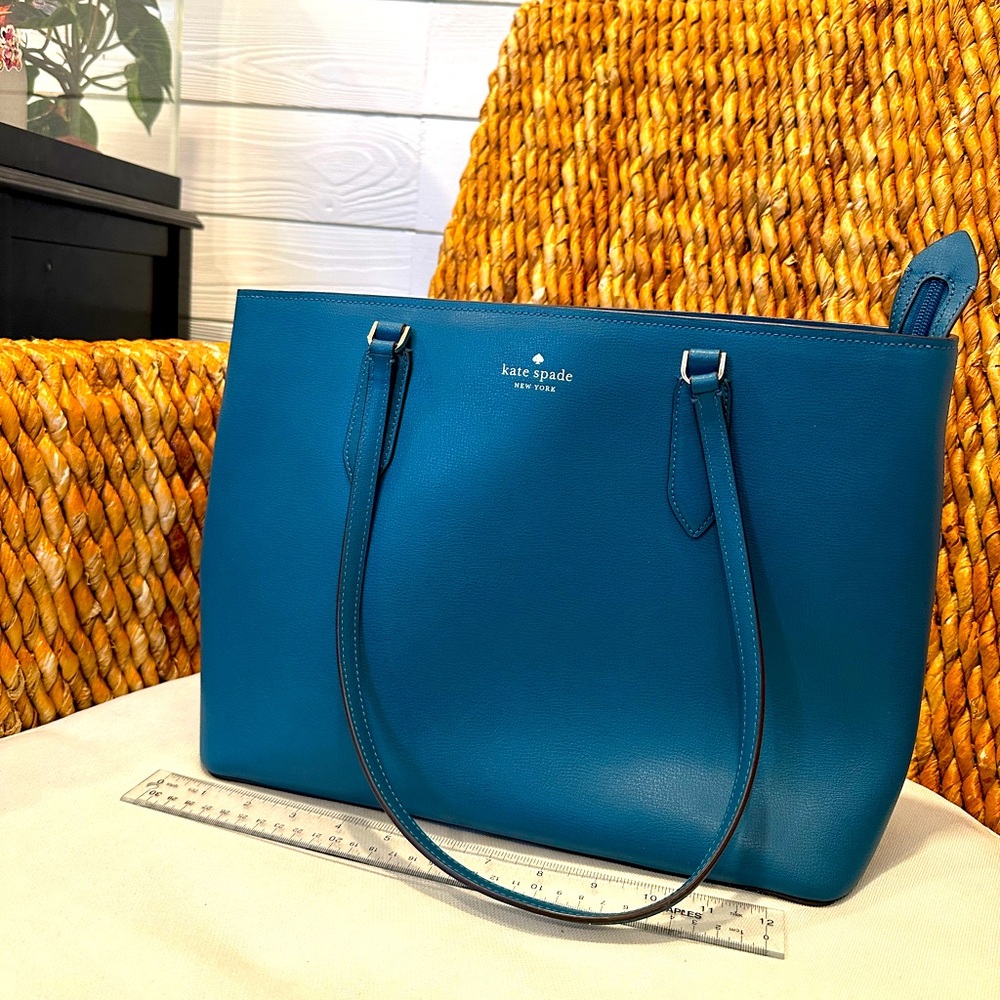 Like New Kate Spade Harper tote in Peacock blue